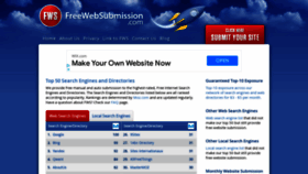 What Freewebsubmission.com website looked like in 2022 (1 year ago)