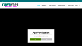 What Flavavape.co.za website looked like in 2022 (3 years ago)