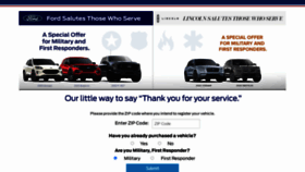 What Fordsalutesthosewhoserve.com website looked like in 2022 (1 year ago)