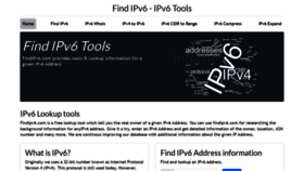 What Findipv6.com website looked like in 2022 (1 year ago)