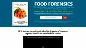 What Foodforensics.com website looked like in 2022 (2 years ago)