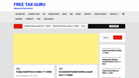 What Freetaxguru.in website looked like in 2022 (1 year ago)