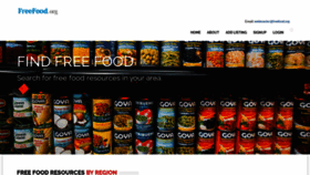 What Freefood.org website looked like in 2022 (1 year ago)