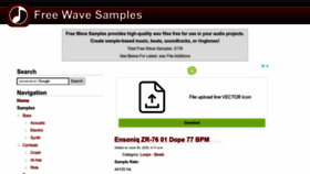 What Freewavesamples.com website looked like in 2022 (1 year ago)