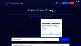 What Freevideoproxy.com website looked like in 2022 (1 year ago)