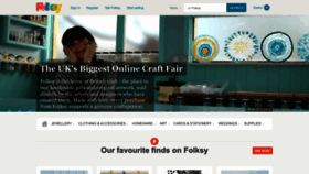 What Folksy.com website looked like in 2022 (1 year ago)