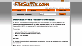 What Filesuffix.com website looked like in 2022 (1 year ago)