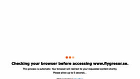 What Flygresor.se website looked like in 2022 (2 years ago)