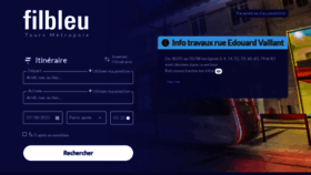 What Filbleu.fr website looked like in 2022 (1 year ago)
