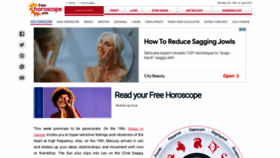 What Free-horoscope.com website looked like in 2022 (1 year ago)