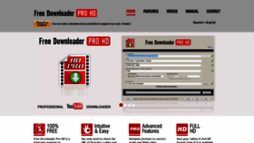 What Freedownloaderpro.com website looked like in 2022 (1 year ago)