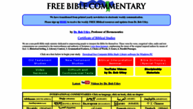 What Freebiblecommentary.org website looked like in 2022 (1 year ago)