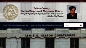 What Fultonclerk.org website looked like in 2022 (1 year ago)
