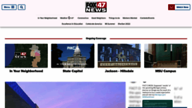 What Fox47news.com website looked like in 2022 (1 year ago)