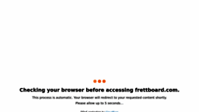 What Frettboard.com website looked like in 2022 (1 year ago)