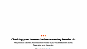 What Freedar.uk website looked like in 2022 (1 year ago)