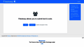What Fileskeep.xyz website looked like in 2022 (1 year ago)