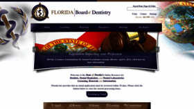 What Floridasdentistry.gov website looked like in 2022 (1 year ago)