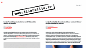 What Filatelija.lv website looked like in 2022 (3 years ago)