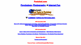 What Fenichel.com website looked like in 2022 (1 year ago)