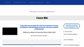What France-bia.com website looked like in 2022 (1 year ago)