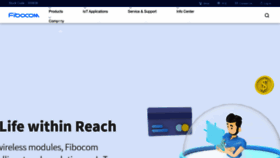 What Fibocom.com website looked like in 2022 (1 year ago)