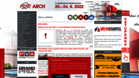 What Forarch.cz website looked like in 2022 (1 year ago)
