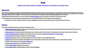 What Frinklang.org website looked like in 2022 (1 year ago)