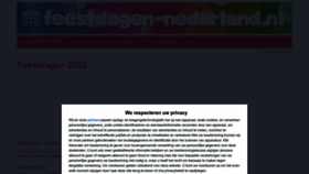 What Feestdagen-nederland.nl website looked like in 2022 (1 year ago)
