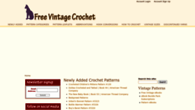 What Freevintagecrochet.com website looked like in 2022 (1 year ago)