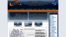 What Firmenregister.de website looked like in 2022 (1 year ago)