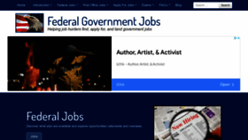 What Federaljobs.net website looked like in 2022 (1 year ago)