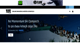 What Freeride.cz website looked like in 2022 (1 year ago)