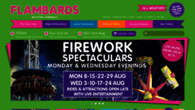 What Flambards.co.uk website looked like in 2022 (1 year ago)