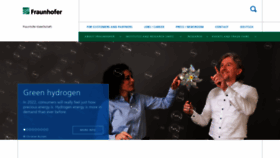 What Fraunhofer.com website looked like in 2022 (1 year ago)