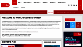 What Familybusinessunited.com website looked like in 2022 (1 year ago)