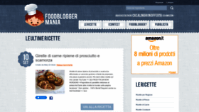 What Foodbloggermania.it website looked like in 2022 (1 year ago)