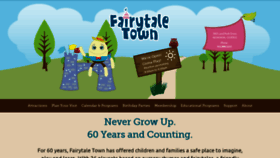 What Fairytaletown.org website looked like in 2022 (1 year ago)