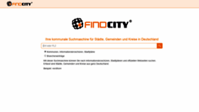What Findcity.de website looked like in 2022 (1 year ago)