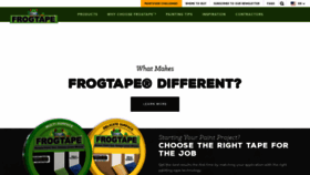 What Frogtape.com website looked like in 2022 (1 year ago)