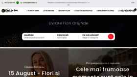 What Floridelux.ro website looked like in 2022 (1 year ago)
