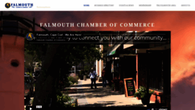 What Falmouthchamber.com website looked like in 2022 (1 year ago)