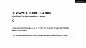 What Faunaiberica.org website looked like in 2022 (1 year ago)