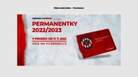 What Fczbrno.cz website looked like in 2022 (1 year ago)