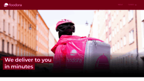 What Foodora.ca website looked like in 2022 (1 year ago)
