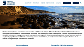 What Farallones.org website looked like in 2022 (4 years ago)