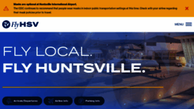 What Flyhuntsville.com website looked like in 2022 (1 year ago)