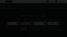 What Fow.co.uk website looked like in 2022 (1 year ago)