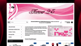 What Forever25.de website looked like in 2022 (1 year ago)