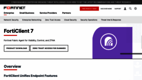 What Forticlient.com website looked like in 2022 (1 year ago)